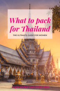 Thailand what to pack